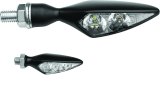 Kuryakyn Kellermann Micro Rhombus Collection Turn Signals 2850 Signal, Rhombus, LED, Clear Lens, Amber Light, Black Housing, Each thumbnail 3