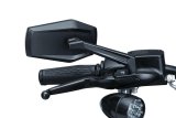 Kuryakyn Hex Mirrors 5919 Side View Mirrors, Hex, Flat Glass, Manual, Unique Shape, Aluminum, Satin Black, Pair thumbnail 2