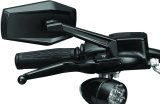 Kuryakyn Hex Mirrors 5919 Side View Mirrors, Hex, Flat Glass, Manual, Unique Shape, Aluminum, Satin Black, Pair thumbnail 3