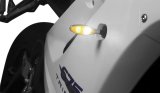 Kuryakyn Kellermann Micro 1000 Collection Turn Signals 2530 Signal, 1000, LED, Clear Lens, White/Amber Light, Chrome Housing, Each thumbnail 1