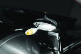 Kuryakyn Kellermann Micro 1000 Collection Turn Signals 2530 Signal, 1000, LED, Clear Lens, White/Amber Light, Chrome Housing, Each thumbnail 4