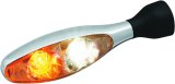 Kuryakyn Kellermann Micro 1000 Collection Turn Signals 2530 Signal, 1000, LED, Clear Lens, White/Amber Light, Chrome Housing, Each thumbnail 8