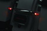 Kuryakyn Kellermann Micro Rhombus Collection Turn Signals 2542 Signal, Rhombus, LED, Clear Lens,Red/Amber Light, Chrome Housing, Each thumbnail 2