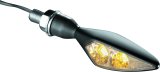 Kuryakyn Kellermann Micro Rhombus Collection Turn Signals 2551 Signal, Rhombus, LED, Clear Lens, Amber Light, Black Housing, Each thumbnail 3