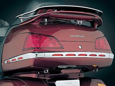 Kuryakyn LED Trunk Moldings 3201 Moldings, LED, ABS Plastic, Chrome, Red Lenses, for use on Honda®, Kit thumbnail 1