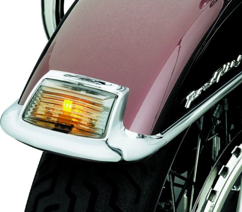 Kuryakyn Fender Tip Lens and Bulb Kits 4824 Lens, Plastic, Smoke, Set thumbnail 2