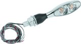 Kuryakyn Kellermann Micro 1000 Collection Turn Signals 2532 Signal, 1000, LED, Clear Lens, Red Light, Chrome Housing, Each thumbnail 2
