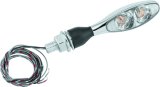 Kuryakyn Kellermann Micro 1000 Collection Turn Signals 2532 Signal, 1000, LED, Clear Lens, Red Light, Chrome Housing, Each thumbnail 3
