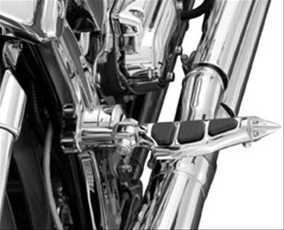 Kuryakyn Stiletto Pegs 4475 Foot Pegs, Style, Male Mount Design, Steel, Chrome, Harley-Davidson®, Pair thumbnail 1