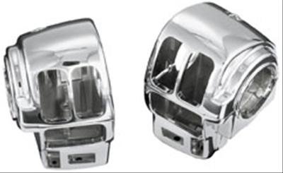 Kuryakyn Switch Housings 7807 Housings, Chrome, Harley-Davidson®, Pair