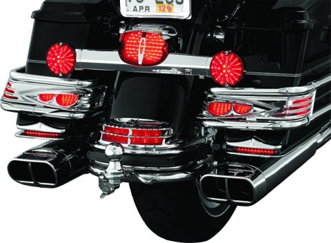 Kuryakyn Trailer Hitches 7652 Hitch, Rear, Fixed Mount, 3/16 Plate Steel, Chrome, Hardware Included, Kit thumbnail 6