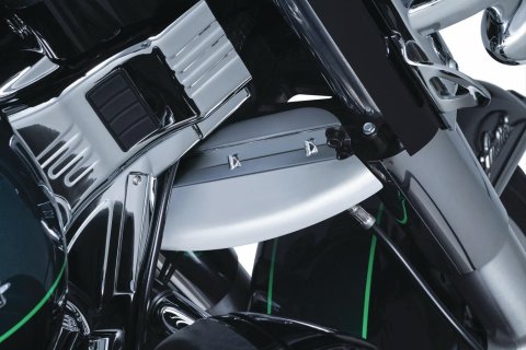 Kuryakyn Lower Triple Tree Wind Deflectors 1804 Deflector, Location, Steel, Chrome, Harley-Davidson®, Each thumbnail 1