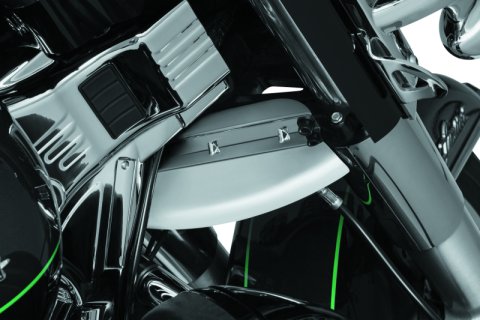 Kuryakyn Lower Triple Tree Wind Deflectors 1804 Deflector, Location, Steel, Chrome, Harley-Davidson®, Each thumbnail 5