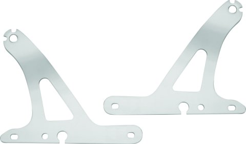 Kuryakyn Fixed Backrest Mounts 7097 Mount, Fixed, Steel, Chrome, Harley-Davidson®, Pair thumbnail 1