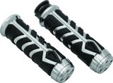 Kuryakyn Spear Grips 5628 Grips, Spear, Aluminum, Chrome, 1 in. Bar, Indian, Pair thumbnail 2
