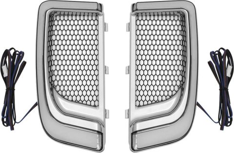 Kuryakyn Tracer LED Fairing Lower Grilles 5063 TRACER LWR FAIRING GRLL CHR thumbnail 1