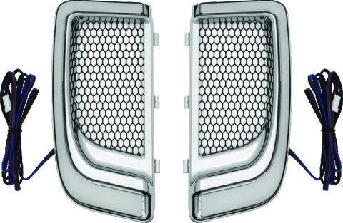 Kuryakyn Tracer LED Fairing Lower Grilles 5063 TRACER LWR FAIRING GRLL CHR thumbnail 2