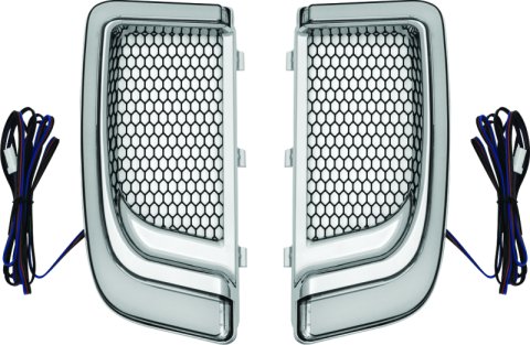 Kuryakyn Tracer LED Fairing Lower Grilles 5063 TRACER LWR FAIRING GRLL CHR thumbnail 3