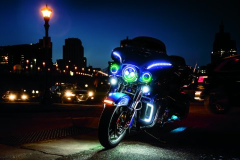 Kuryakyn Tracer LED Fairing Lower Grilles 5063 TRACER LWR FAIRING GRLL CHR thumbnail 5