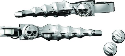Kuryakyn Zombie Levers 1047 Levers, Aluminum, Chrome, Harley-Davidson®, Pair thumbnail 2