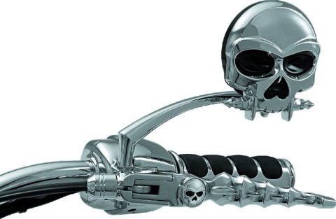 Kuryakyn Zombie Levers 1047 Levers, Aluminum, Chrome, Harley-Davidson®, Pair thumbnail 4