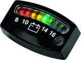 Kuryakyn LED Battery Gauges 4218 Gauge, LED, Digital, Voltage, Rectangular, Black Face, Black Bezel, Each thumbnail 3