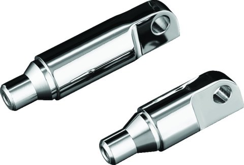 Kuryakyn Male Mount Foot Peg Extensions 8064 Mounts, Extensions, 2 1/2 in., Chrome, Pair thumbnail 2