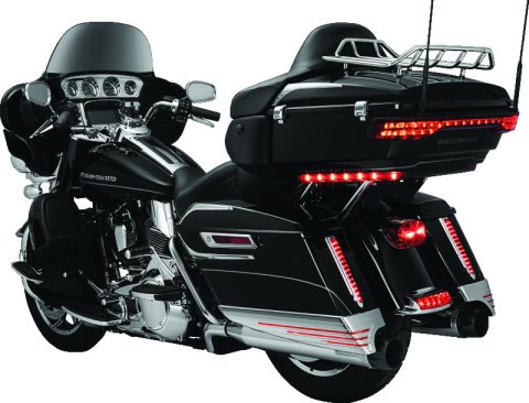 Kuryakyn Tri-Line Gauge Trim 7284 Exterior Accent, Trim, One-Piece Design, Plastic with Chrome-Look Finish, Each thumbnail 4