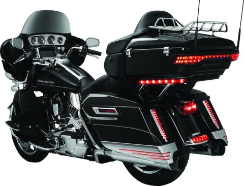 Kuryakyn Tri-Line Gauge Trim 7284 Exterior Accent, Trim, One-Piece Design, Plastic with Chrome-Look Finish, Each thumbnail 5