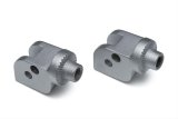 Kuryakyn Splined Peg Adapters 8903 Foot Mounts, Splined, Steel, Silver, Ducati, Pair thumbnail 1