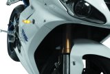 Kuryakyn Kellermann Micro 1000 Collection Turn Signals 2536 Signal, 1000, LED, Clear Lens, Amber Light, Chrome Housing, Each thumbnail 2