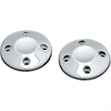 Kuryakyn Grip End Caps 6244 Cap, Aluminum, Chrome, Each thumbnail 1