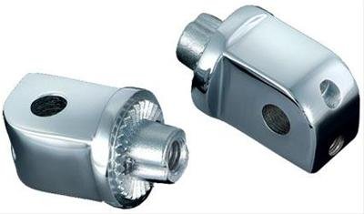 Kuryakyn Non-Pivoting Splined Male Mount Floorboard Adapters 8883 Adapters, Mount, Chrome, Pair