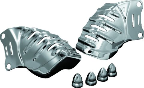 Kuryakyn Brembo Brake Caliper Covers 7789 Calipar Covers, Bolt-On, Plastic, Chrome, Pair thumbnail 3
