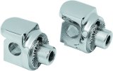 Kuryakyn Splined Peg Adapters 8894 Foot Adapters, Dyna Passenger Mounts, Non-Pivoting Design, Intended for Floorboards, Chrome, Pair thumbnail 3