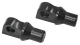 Kuryakyn Splined Peg Adapters 8898 Adapters, Satin Black, Use with H-D Male Mounts, Harley-Davidson®, Pair thumbnail 1