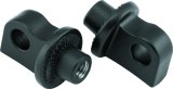 Kuryakyn Splined Peg Adapters 8898 Adapters, Satin Black, Use with H-D Male Mounts, Harley-Davidson®, Pair thumbnail 2