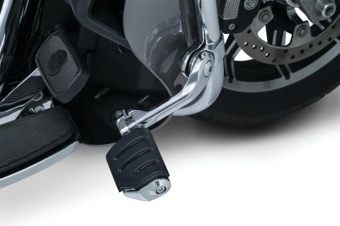 Kuryakyn Adjustable Tour-Tech Long Cruise Mounts 4526 Foot Peg Mounts, Short Mounts, Adjustable, Steel, Chrome, Pair
