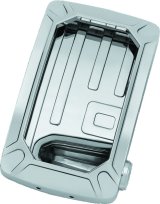 Kuryakyn Nova Curved Side-Mount License Plate Holders 3190 Mounting Bracket, Vertical Mount, Aluminum, Chrome Plated, LED lighted, Universal, Each thumbnail 2