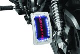 Kuryakyn Nova Curved Side-Mount License Plate Holders 3190 Mounting Bracket, Vertical Mount, Aluminum, Chrome Plated, LED lighted, Universal, Each thumbnail 5