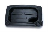Kuryakyn Nova Curved Side-Mount License Plate Holders 3193 Mounting Bracket, Horizontal Mount, Aluminum, Black Powdercoated, LED lighted, Universal, Each thumbnail 1
