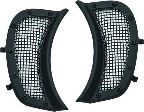 Kuryakyn Mesh Headlight Vent Accents 6519 Accent Vents, Aluminum/Steel, Satin Black, Adhesive Backed, Harley-Davidson®, Pair thumbnail 4