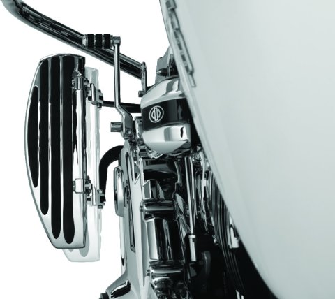 Kuryakyn Driver Board Relocator Brackets 4609 Brackets, Chrome, Harley-Davidson®, Set thumbnail 2