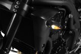Kuryakyn Kellermann Micro Rhombus Collection Turn Signals 2541 Signal, Rhombus, LED, Clear Lens, White/Amber Light, Black Housing, Each thumbnail 2