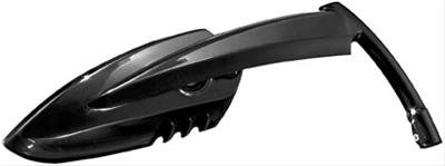 Kuryakyn Scythe Mirrors 1760 Mirrors, Scythe, Custom, Flat, Manual Adjustment, Black Powdercoated Housing, Pair
