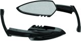 Kuryakyn Scythe Mirrors 1760 Mirrors, Scythe, Custom, Flat, Manual Adjustment, Black Powdercoated Housing, Pair thumbnail 3