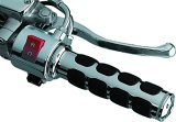 Kuryakyn ISO Grips 6190 Grips, Aluminum, Chrome, 125 mm. Length, 1 in. Bars, Twist Throttle, Pair thumbnail 2