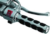 Kuryakyn ISO Grips 6190 Grips, Aluminum, Chrome, 125 mm. Length, 1 in. Bars, Twist Throttle, Pair thumbnail 3