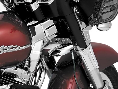 Kuryakyn Lower Triple Tree Wind Deflectors 1100 Deflector, Steel, Chrome Finish thumbnail 7