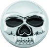 Kuryakyn Replacement Zombie Windshield Trim Emblems 1189 Emblems, Skull, Steel, Chrome, Adhesive, Each thumbnail 4